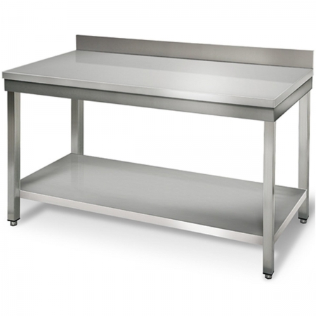 TABLE ADOSSEE 2000X700X850/900MM AVEC ETAGERE
