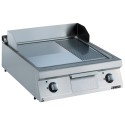 FRY TOP ELECTRIQUE PLAQUE 2/3 LISSE-1/3 NERVUREE  EVO900