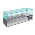 VITRINE SALADETTE 1500MM 7 BACS1/3