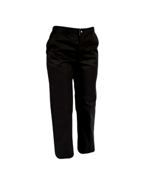 Pantalon de cuisine homme noir - T38 - 35% coton 65% polyester