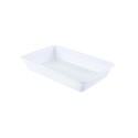 Bac plat 3L blanc