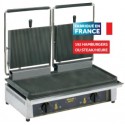 Grill panini rainuré double
