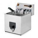 Friteuse électrique à poser triphasé  avec robinet de vidange