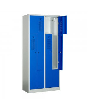 VESTIAIRE 4 PORTES EN L MOR DEBRAYABLE L800XP500XH1800