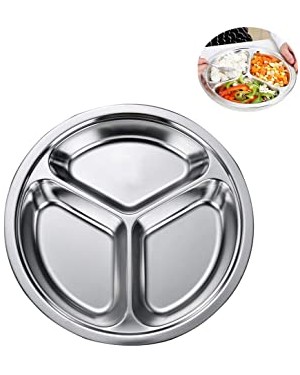 ASSIETTE COMPARTIMENTEE INOX 24X3 CM ASSIETTE COMPARTIMENTEE INOX 24X3 CM