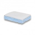 PAQUET DE 10 TAMPONS BLANCS SUR EPONGE BLEUE - GRAND MODELE PAR PAQUET DE 10