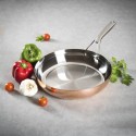 POÊLE A FRIRE CUIVRE ET INOX 28CM