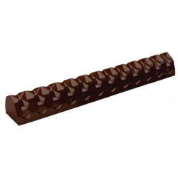 Moule à bûche lisse plastique PVC - Gouttière à bûche