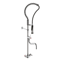 COLONNE MELANGEUR SUR PLAGE AVEC DOUCHETTE ET BEC LG 250MM