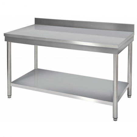 TABLE ADOSSEE 1800X700 AVEC ETAGERE