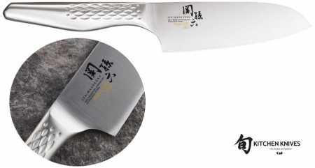 COUTEAU SANTOKU ALVEOLE KAI SHOSO 16.5CM INOX