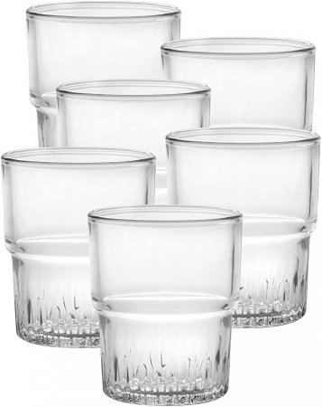 72 VERRES EMPILABLES TRANSPARENT 16CL