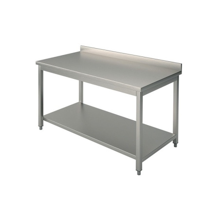 TABLE ADOSSEE AVEC ETAGERE 800X700X850/900MM
