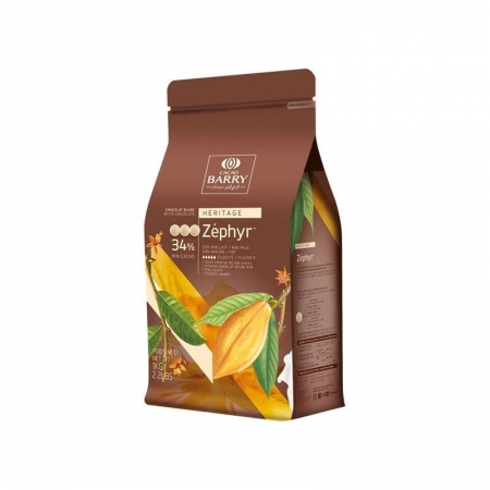 CHOCOLAT BLANC ZEPHYR 34 % BARRY - 1 KG