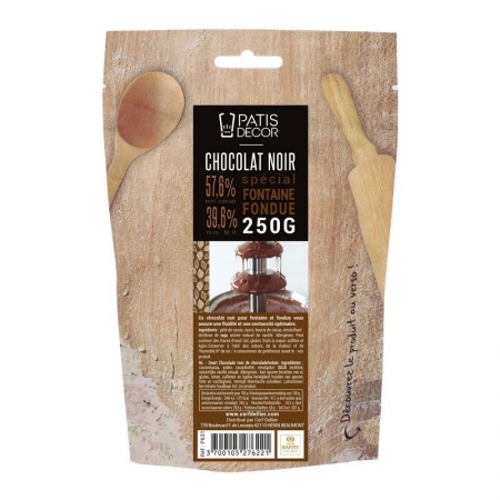 CHOCOLAT NOIR POUR FONTAINE BARRY - 250 GR