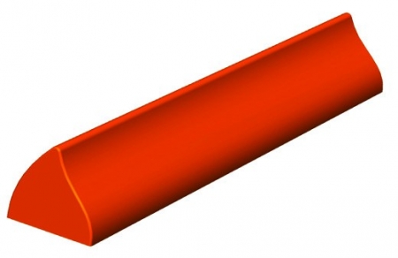 LOT DE 12 GOUTTIERES A BUCHE PLASTIQUE VAGUE