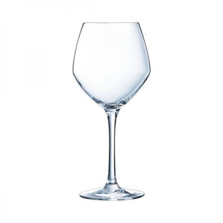 6 VERRES A PIED 47CL VIN JEUNE CABERNET