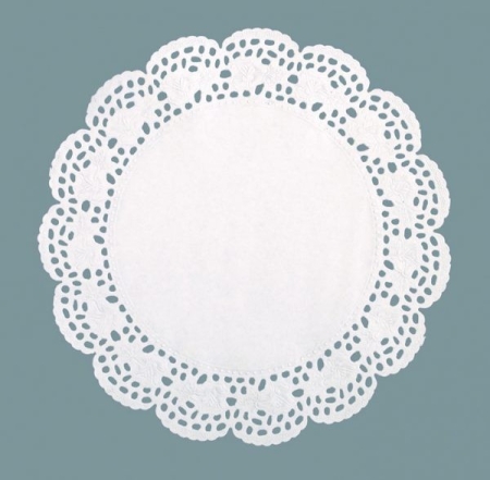 250 DENTELLES RONDES Ø 20 CM BLANCHE