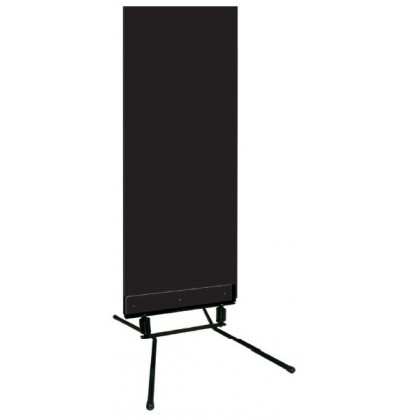 STOP-TROTTOIR 60X150CM NOIR FORME RECTANGULAIRE + PIED RESSORT