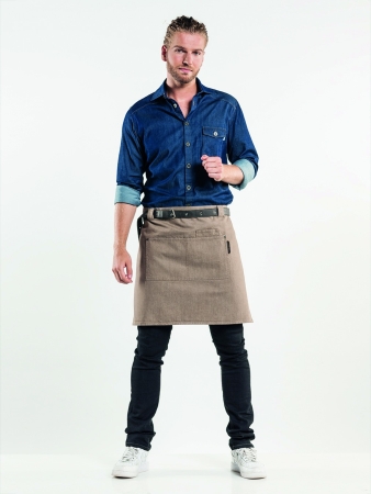 TABLIER CHEF FORENE MUD DENIM- APRON W70-L50 CM