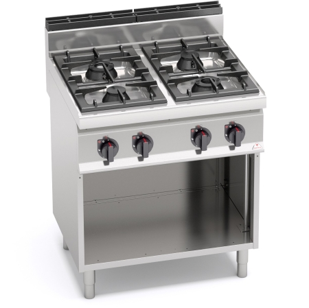 FOURNEAU 4 FEUX SUR PLACARD-GAZ