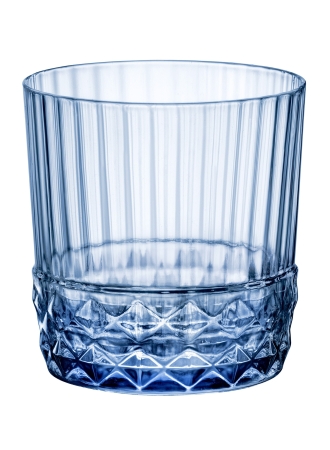 6 VERRES FORME BASSE AMERICA'S 20 37CL BLUE