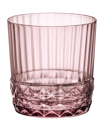 6 VERRES FORME BASSE AMERICA'S 20 37CL ROSE