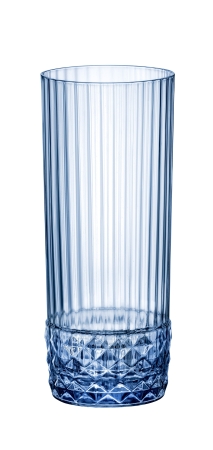 6 VERRES FORME HAUTE AMERICA'20S 40CL BLUE