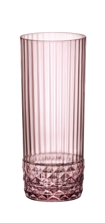 6 VERRES FORME HAUTE AMERICA'20S 40CL LILAS
