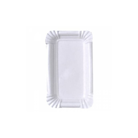 250 PLATEAUX PATISSERIE  15X9 CM BLANC CARTON