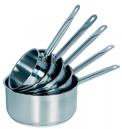 LOT DE 5 CASSEROLES DIAMETRE/16/18/20/24