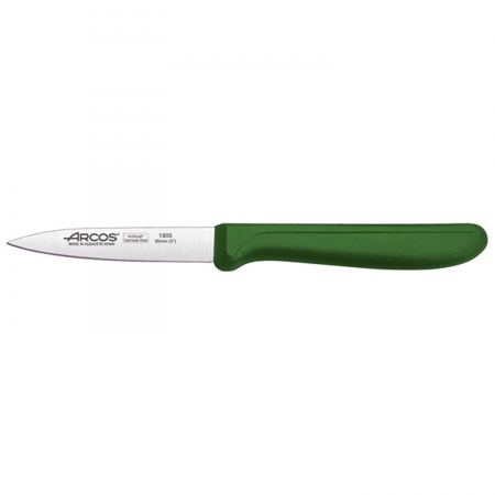 Couteau office manche polypropyléne vert-8.5 cm