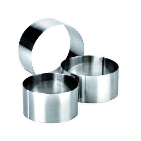 CERCLE À MOUSSE INOX DIAMÈTRE 75x40 MM