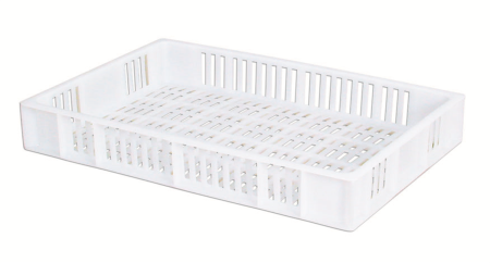 Caisse ajourée 15L blanche 600X400MM