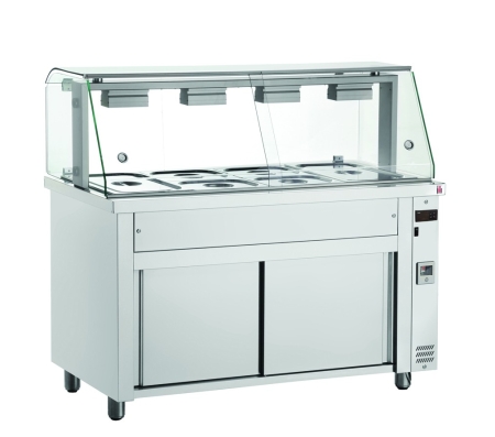 BAIN MARIE SUR PLACARD 4 GN 1/1 INOMAK