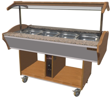 MEUBLE BUFFET CHAUD COLORIS BAMBOU