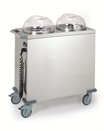 Chariot chauffant pour 2 piles