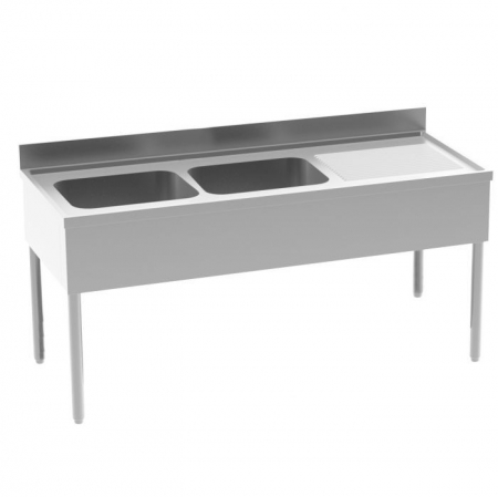 PLONGE ADOSSEE 2 BACS 500X500X300 E