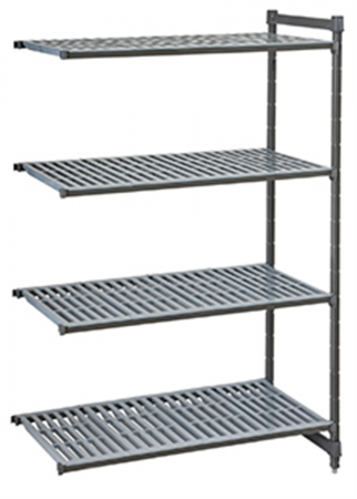 Rayonnage Basic Series Plus  4 niveaux avec clayettes ajourées