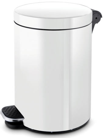 Poubelle inox avec pédale 12L