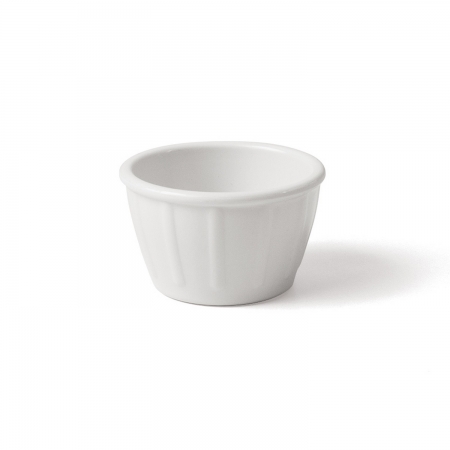 SAUCIER ROND MELAMINE BLANC